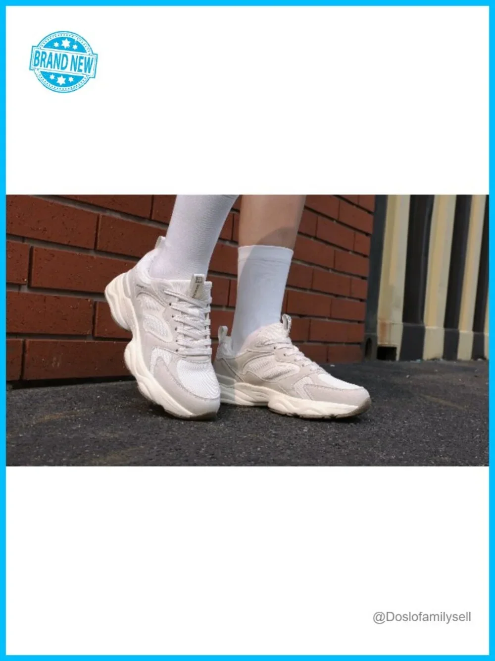 Chunky Platform Sneakers Leather Mesh Comfort Gym Walking Dad Shoes